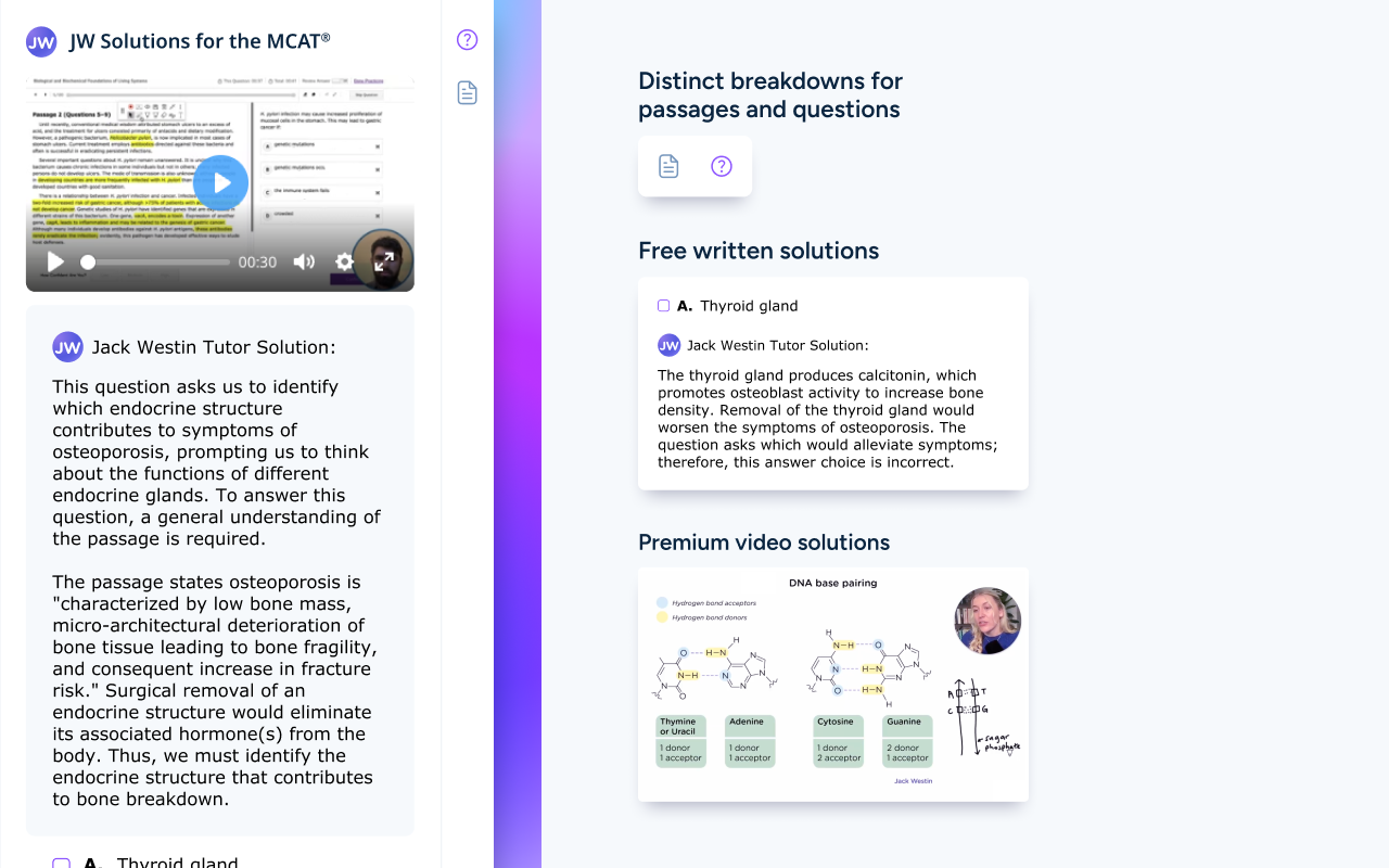 The Jack Westin MCAT® Chrome Extension - 截图 2