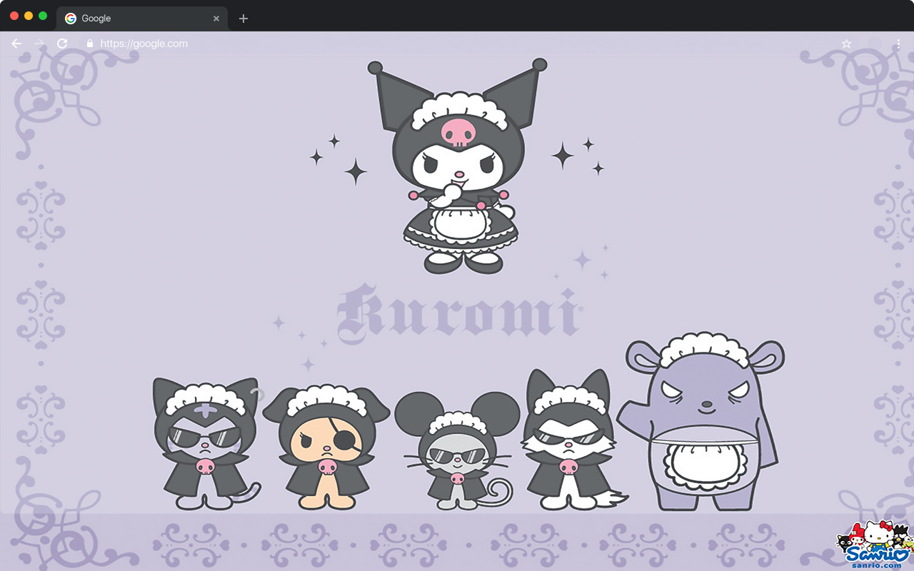 Kuromi Wallpapers HD New Tab - Gothic Sanrio Backgrounds - 截图 3