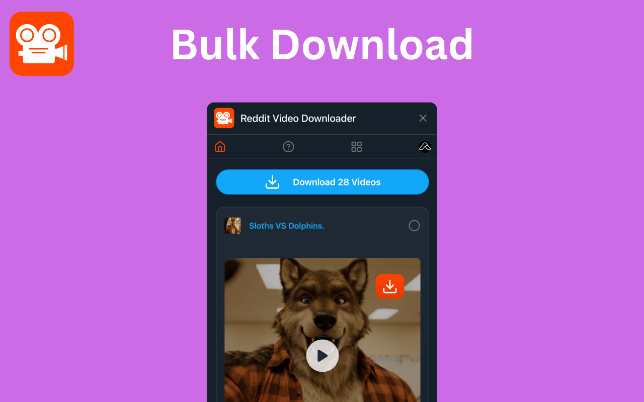 Reddit Video Downloader - Download from Posts, Profiles & Subreddits - 截图 2
