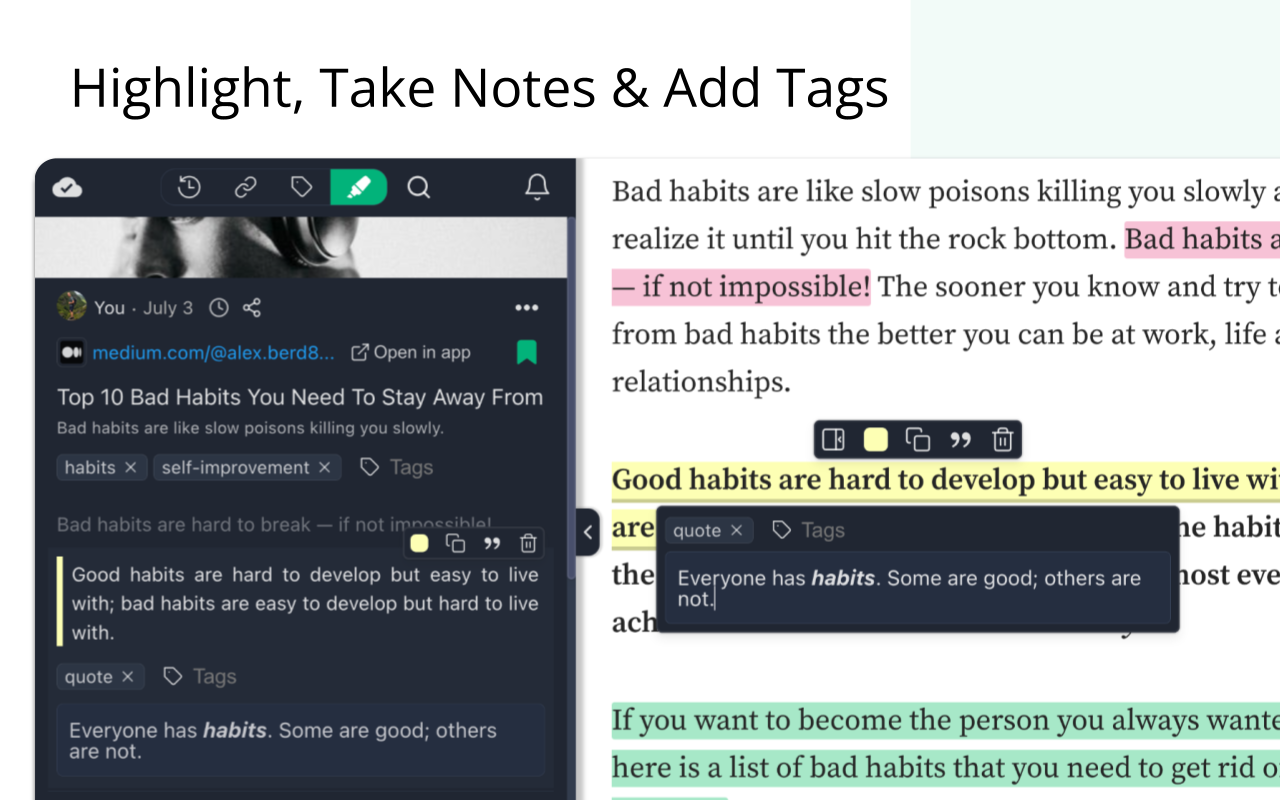Reader Mode + AI Summary, Notes & Annotations - 截图 2