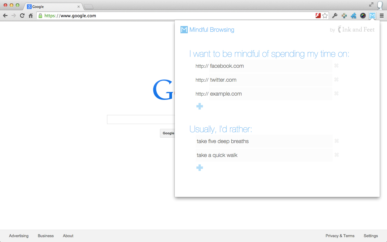 Mindful Browsing - 截图 2