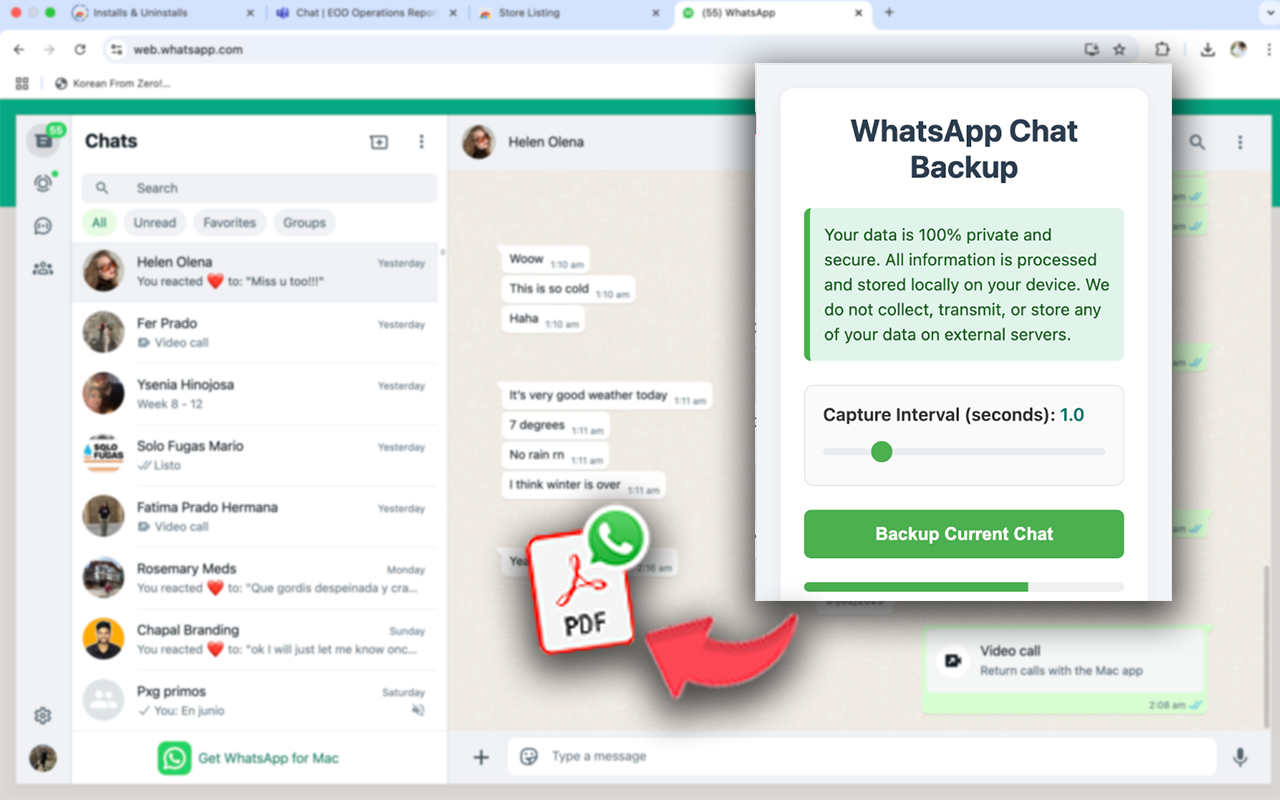 Kimondal WhatsApp Importer - 截图 1