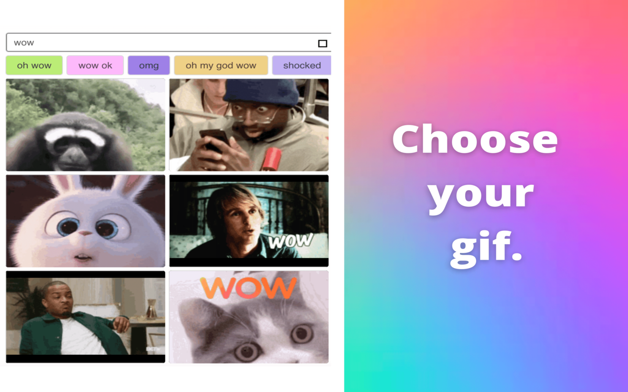 Unicat - LinkedIn GIF comment picker - 截图 3