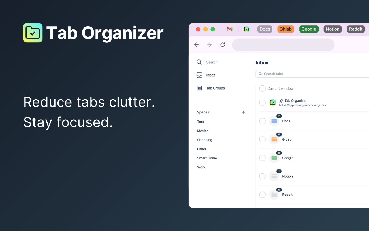 Tab Organizer: Productivity Tool - 截图 1