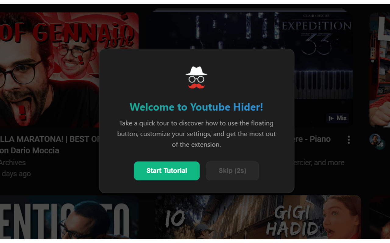 Youtube Hider: hide watched videos, Shorts and low views - 截图 3