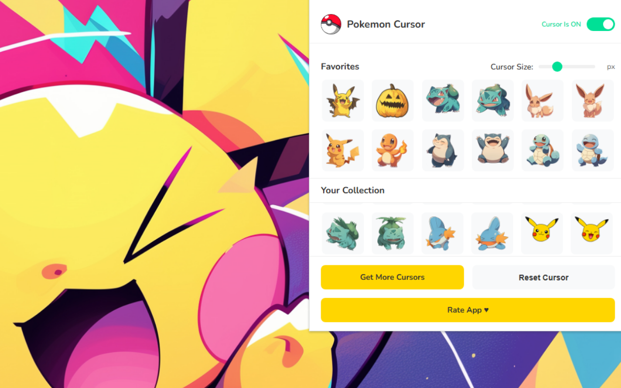 Pokemon Cursor ★ Custom Cursor for Chrome™ - 截图 1