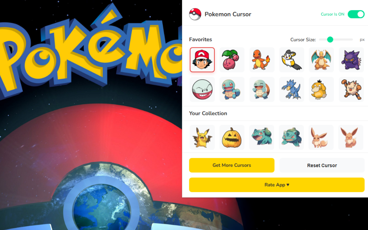 Pokemon Cursor ★ Custom Cursor for Chrome™ - 截图 3