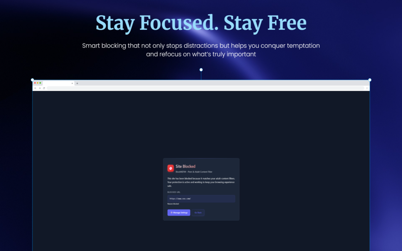 BlockNSFW – Porn & Adult Content Blocker - 截图 1