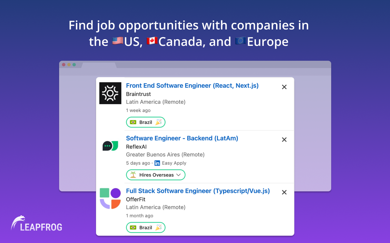 International Jobs by Leapfrog - 截图 2