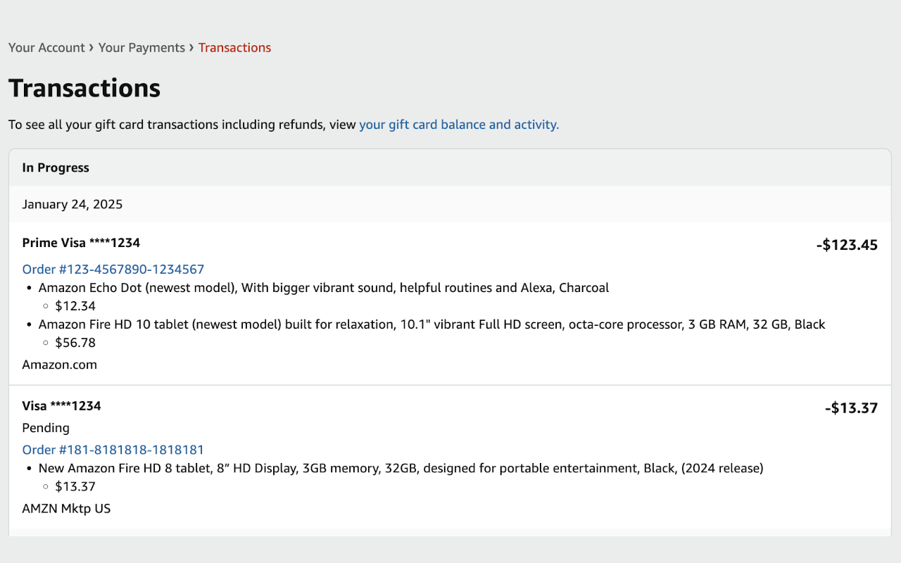 Amazon Transaction Itemizer - 截图 2
