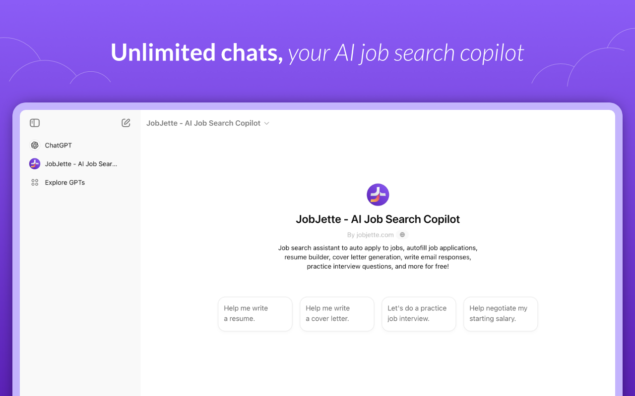 JobJette - Free AI Job Search Copilot - 截图 5