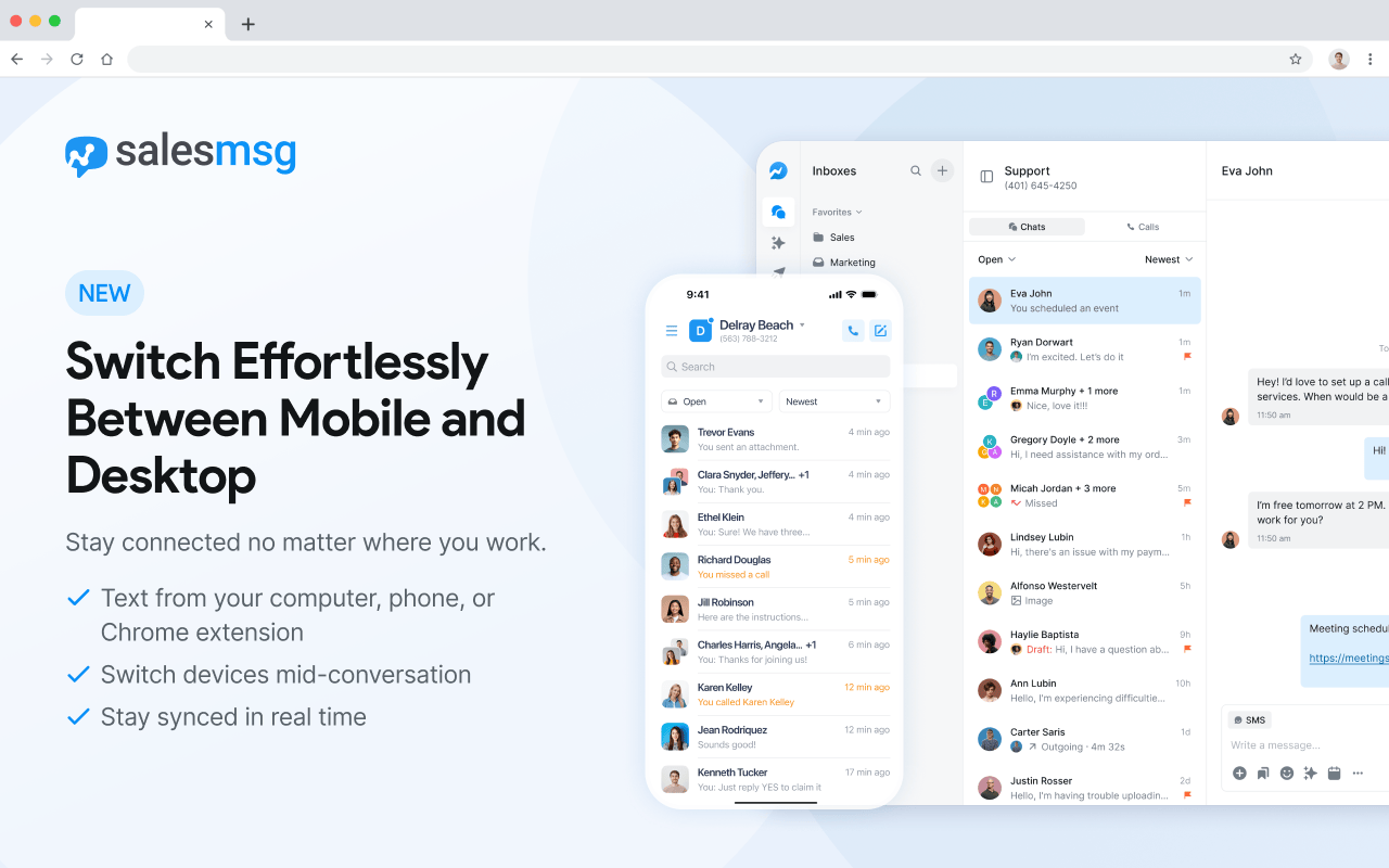 Salesmsg - Business Text Messaging - 截图 2