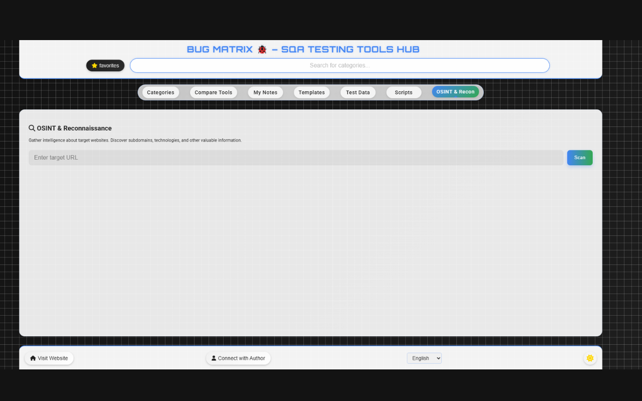 Bug Matrix 🐞 – SQA Testing Tools Hub - 截图 5