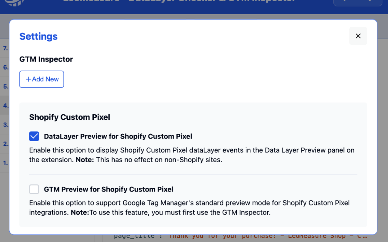 LeoMeasure - DataLayer Checker & GTM Injector - 截图 1
