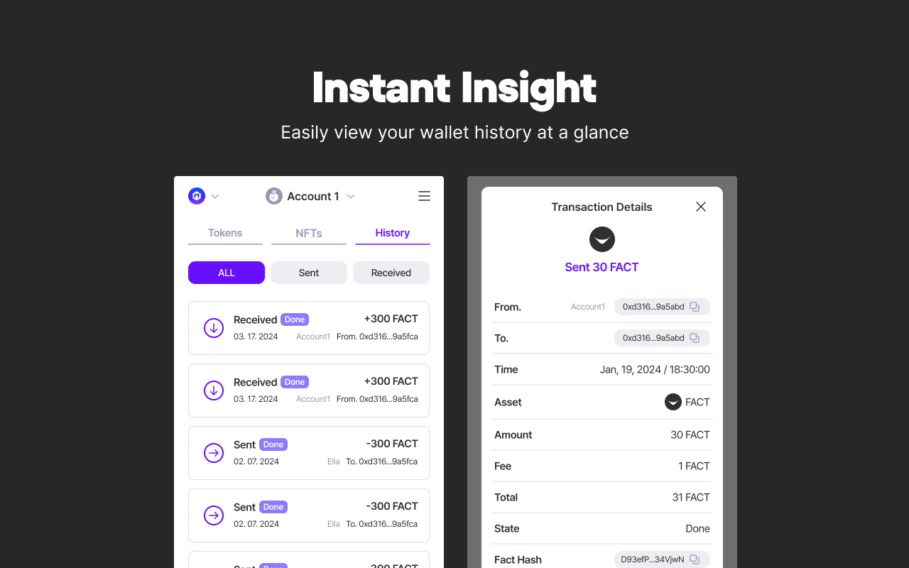 FACT wallet - 截图 4