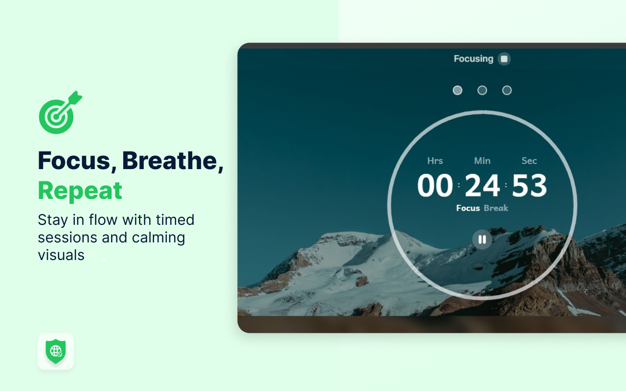 New Tab: Pomodoro Timer & Site Blocker for Chrome - 截图 3