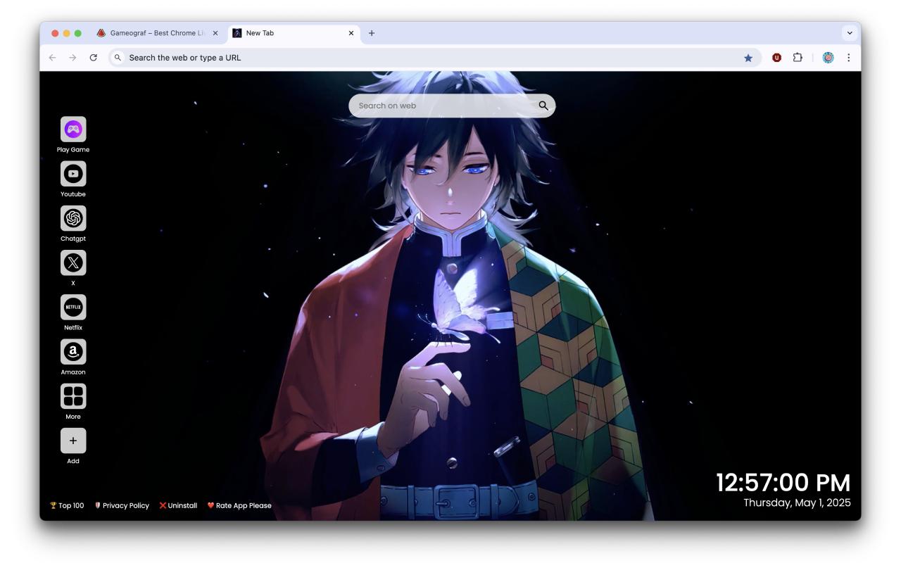 Anime sparkle butterfly live wallpaper - 截图 2