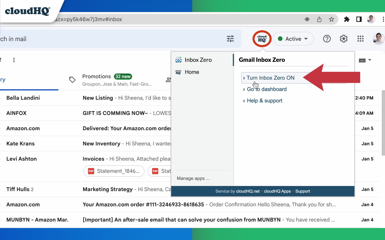 Gmail Inbox Zero by cloudHQ - 截图 4