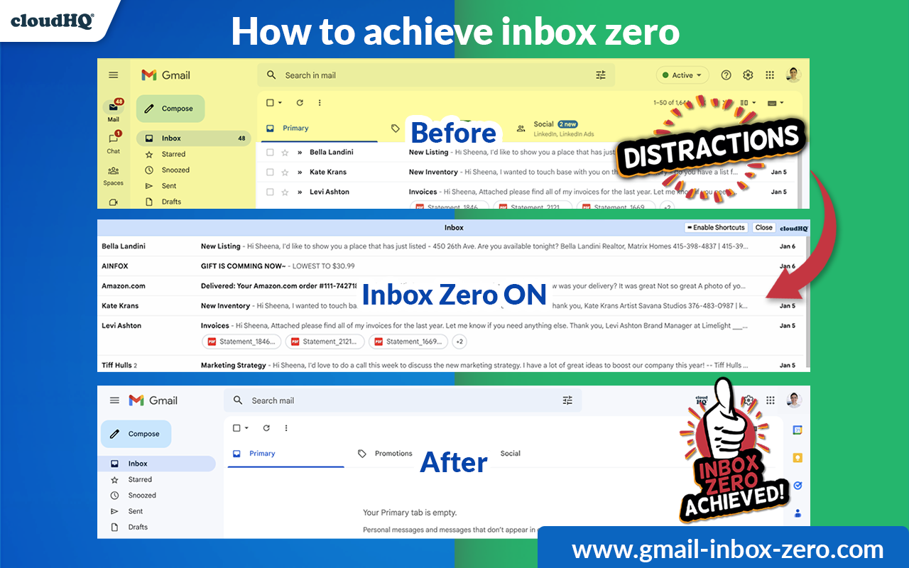 Gmail Inbox Zero by cloudHQ - 截图 5