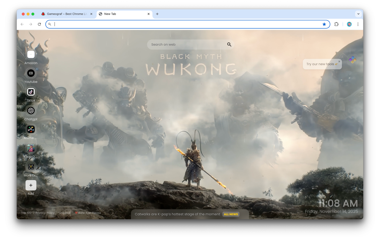 Black Myth Wukong Live Wallpaper - 截图 1