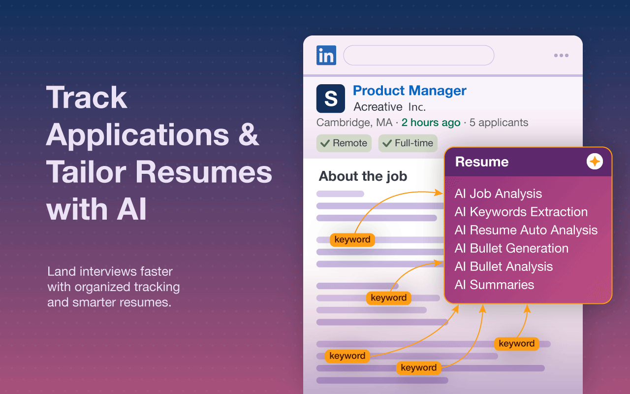 HideJobs：职位筛选器 | 求职跟踪与AI简历生成器 - 截图 2