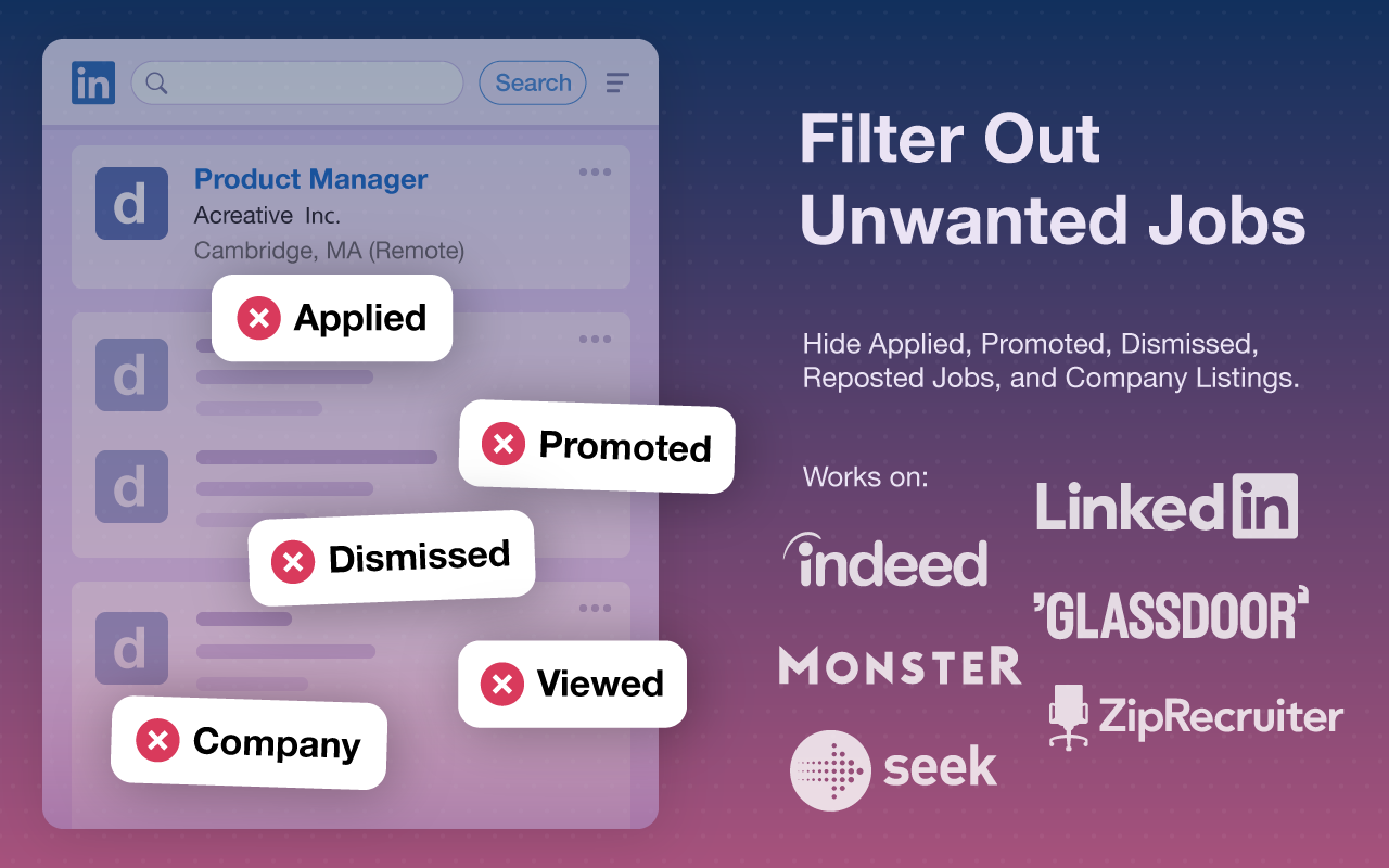 HideJobs：职位筛选器 | 求职跟踪与AI简历生成器 - 截图 5