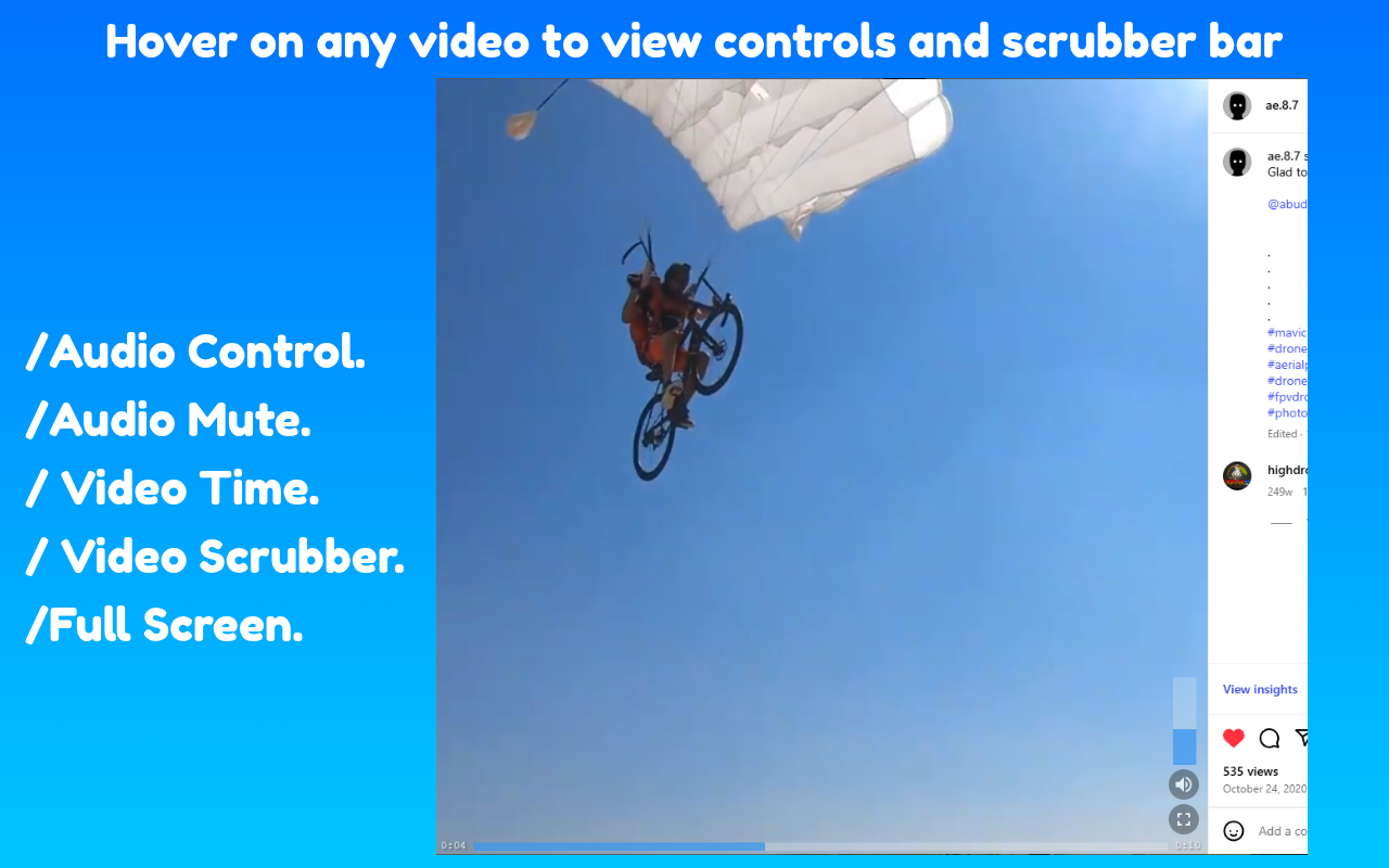Instagram Media Controls (For Videos,Photos & Stories) - 截图 2
