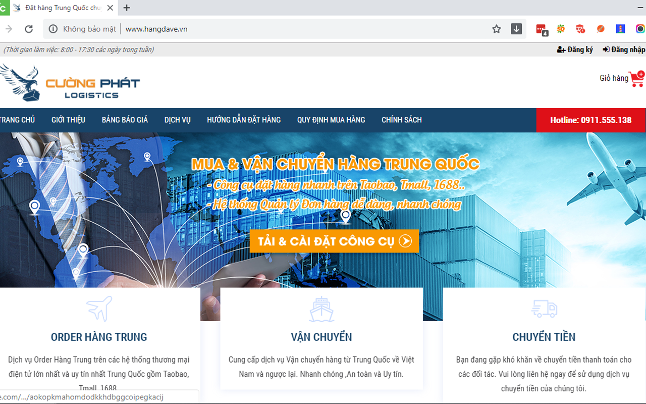 Công cụ đặt hàng Trung Quốc - Hàng Đã Về - 截图 2
