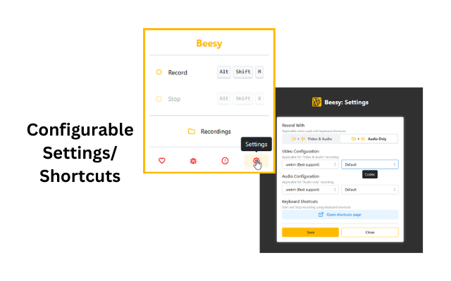 Beesy: Record Google Meets - 截图 2
