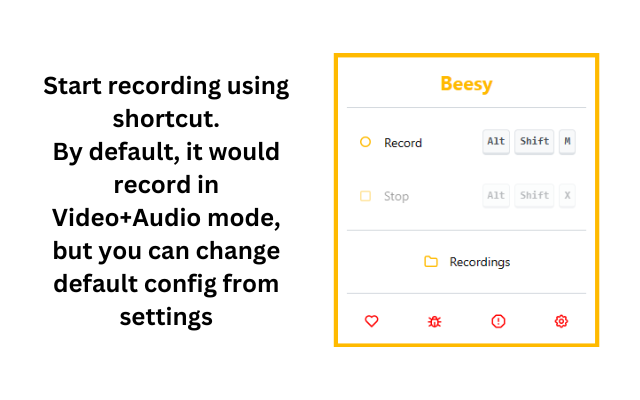 Beesy: Record Google Meets - 截图 3