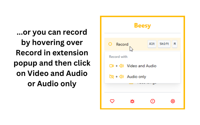 Beesy: Record Google Meets - 截图 4
