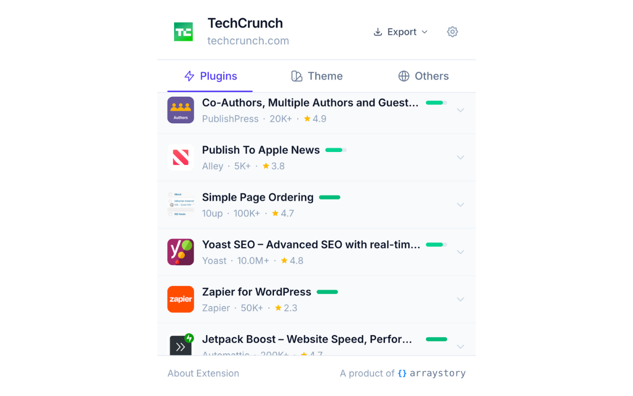 WordPress Plugin & Theme Detector - 截图 5