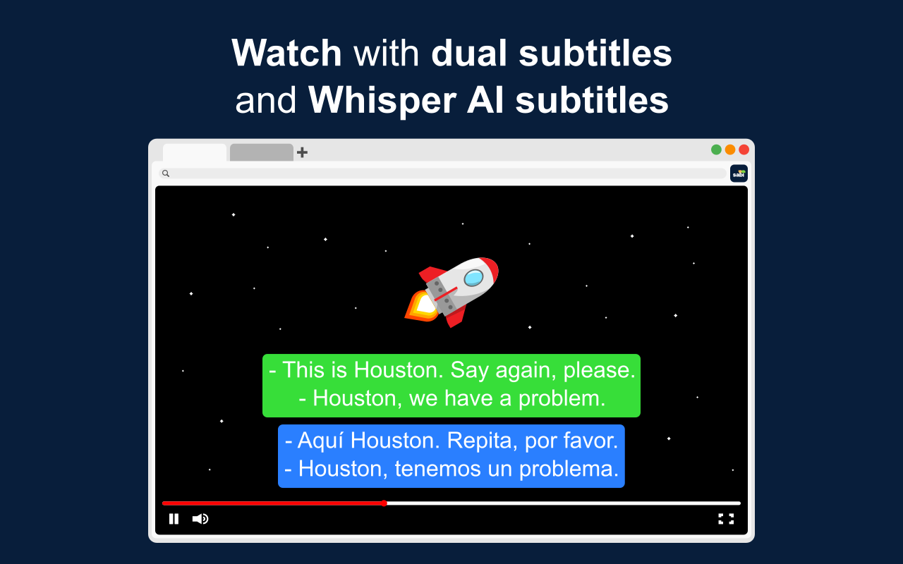 Sabi - Language Learning with Netflix, YouTube, Disney+, Prime Video, Viki - 截图 2