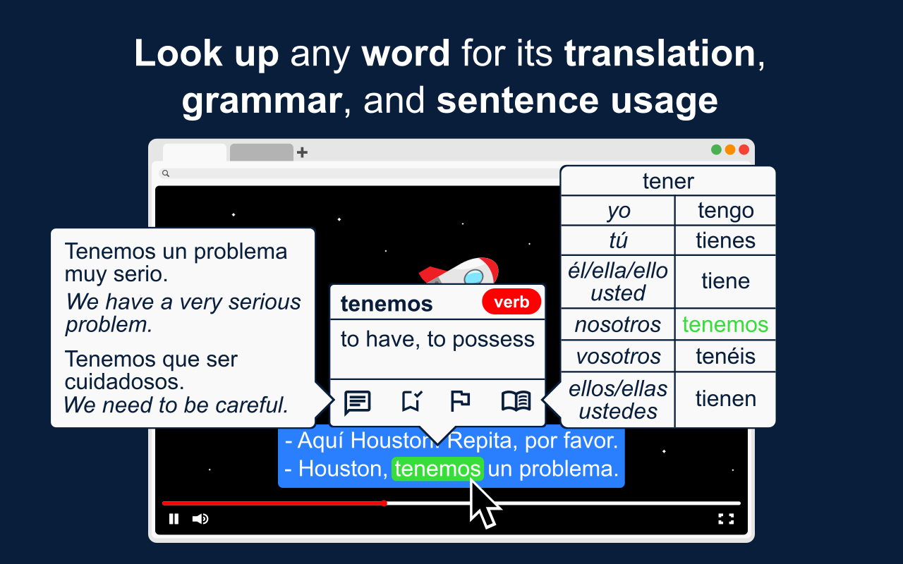 Sabi - Language Learning with Netflix, YouTube, Disney+, Prime Video, Viki - 截图 4