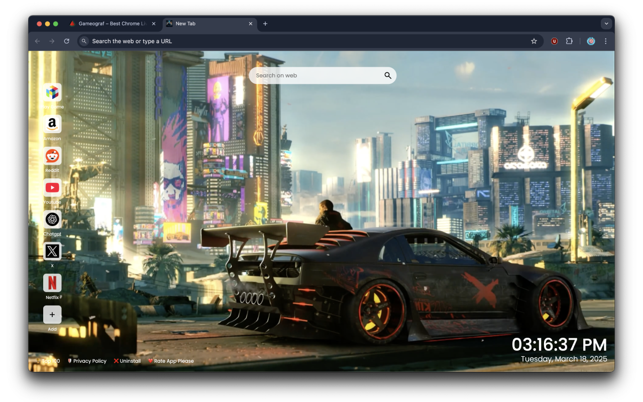Nissan Cyberpunk 2077 Live Wallpaper - 截图 2
