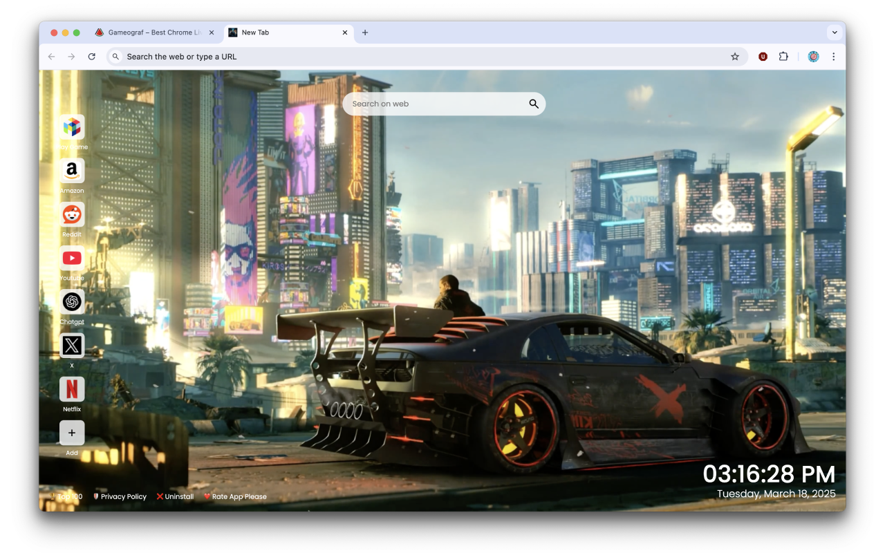 Nissan Cyberpunk 2077 Live Wallpaper - 截图 3
