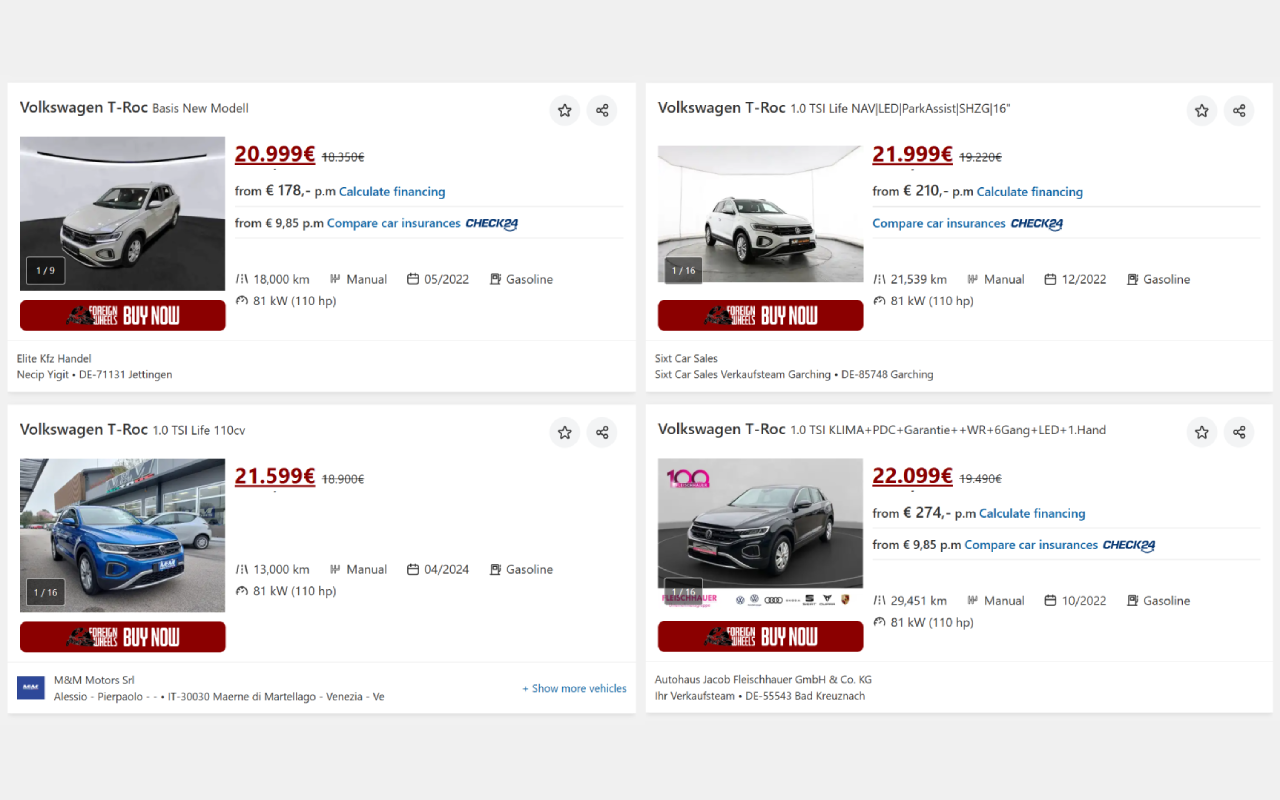 Foreign Wheels - Vehicle Importation - 截图 5