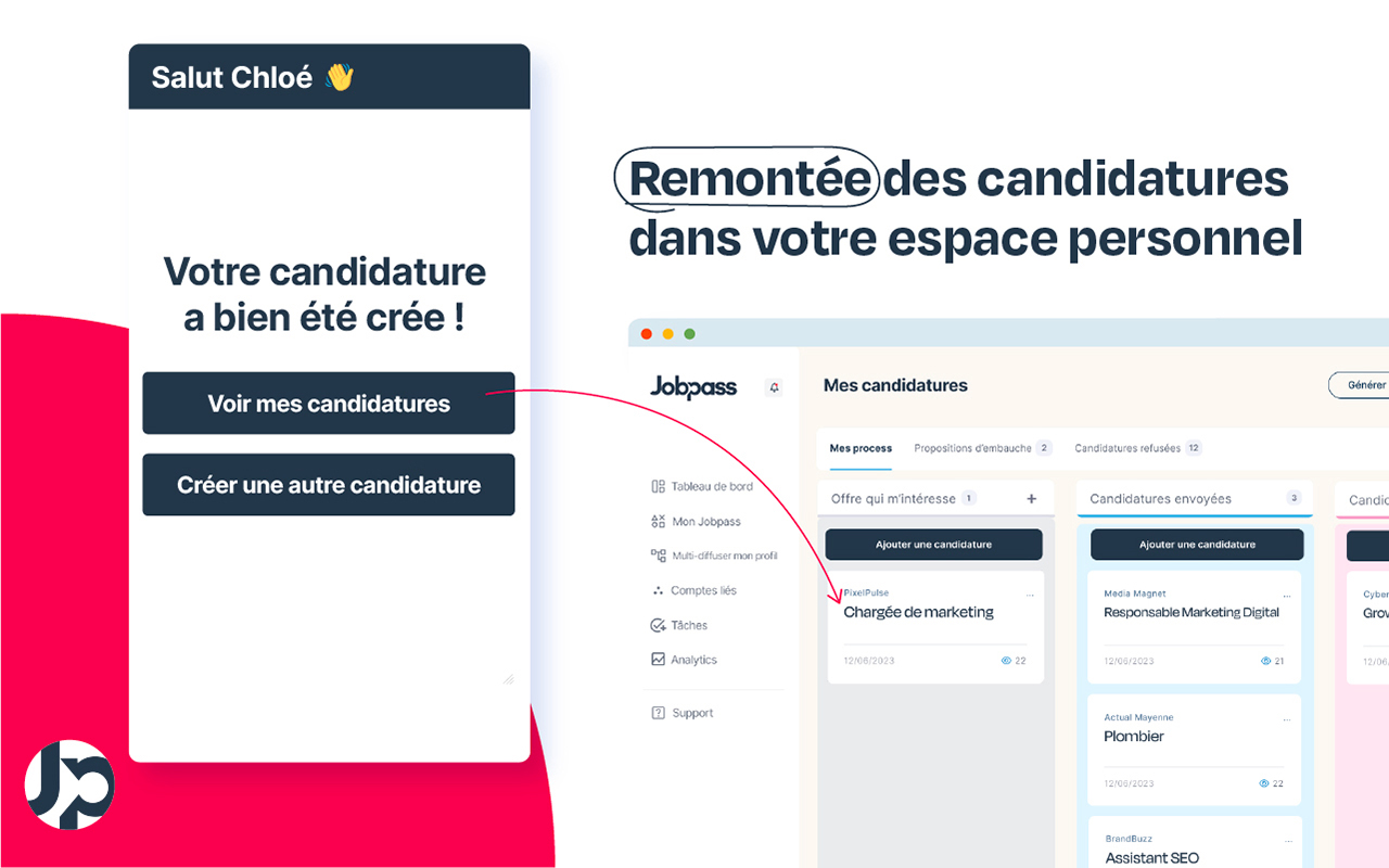 Jobpass - Recherche d'emploi - 截图 1
