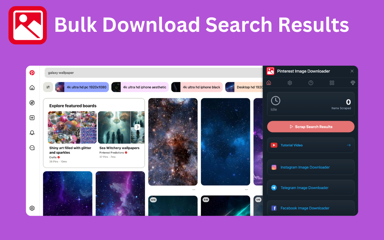 Pinterest Images Downloader - 截图 5
