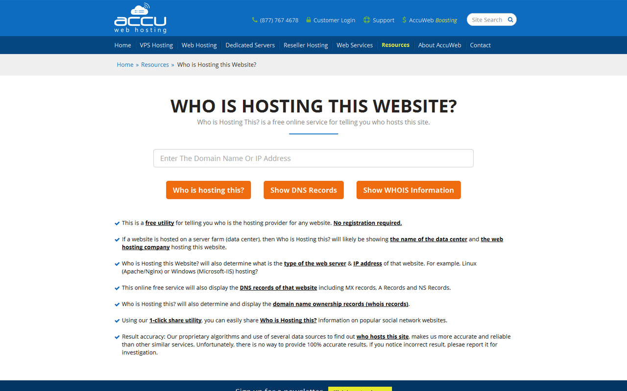 Who is Hosting this Website? - 截图 2