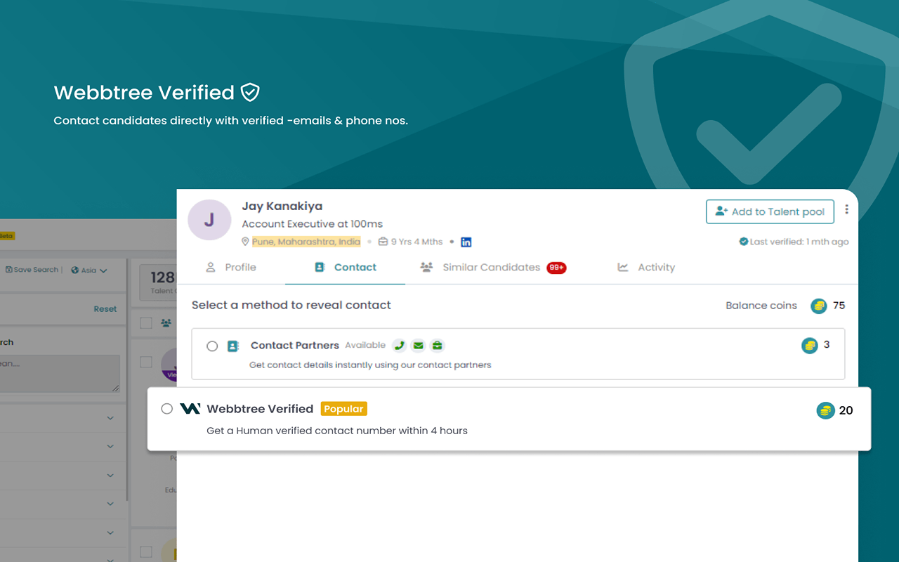Webbtree Talent Discovery - The Smart Way to Source and Engage - 截图 2