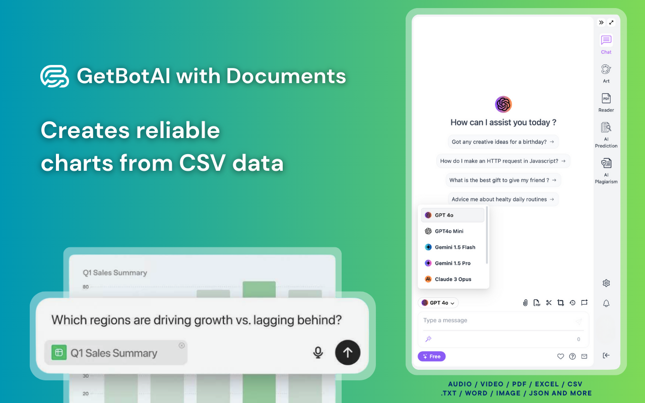 GetbotAI: Chat with all AI: Gemini, GPT-5, Claude, Veo, DeepSeek & More - 截图 2