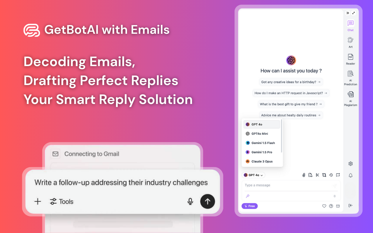 GetbotAI: Chat with all AI: Gemini, GPT-5, Claude, Veo, DeepSeek & More - 截图 3