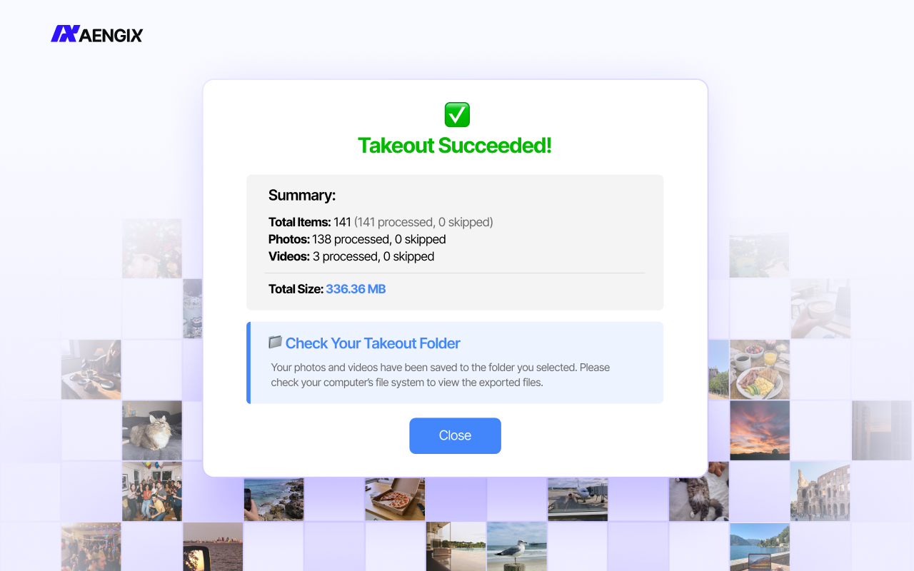Proper Takeout - Backup Google Photos - 截图 3