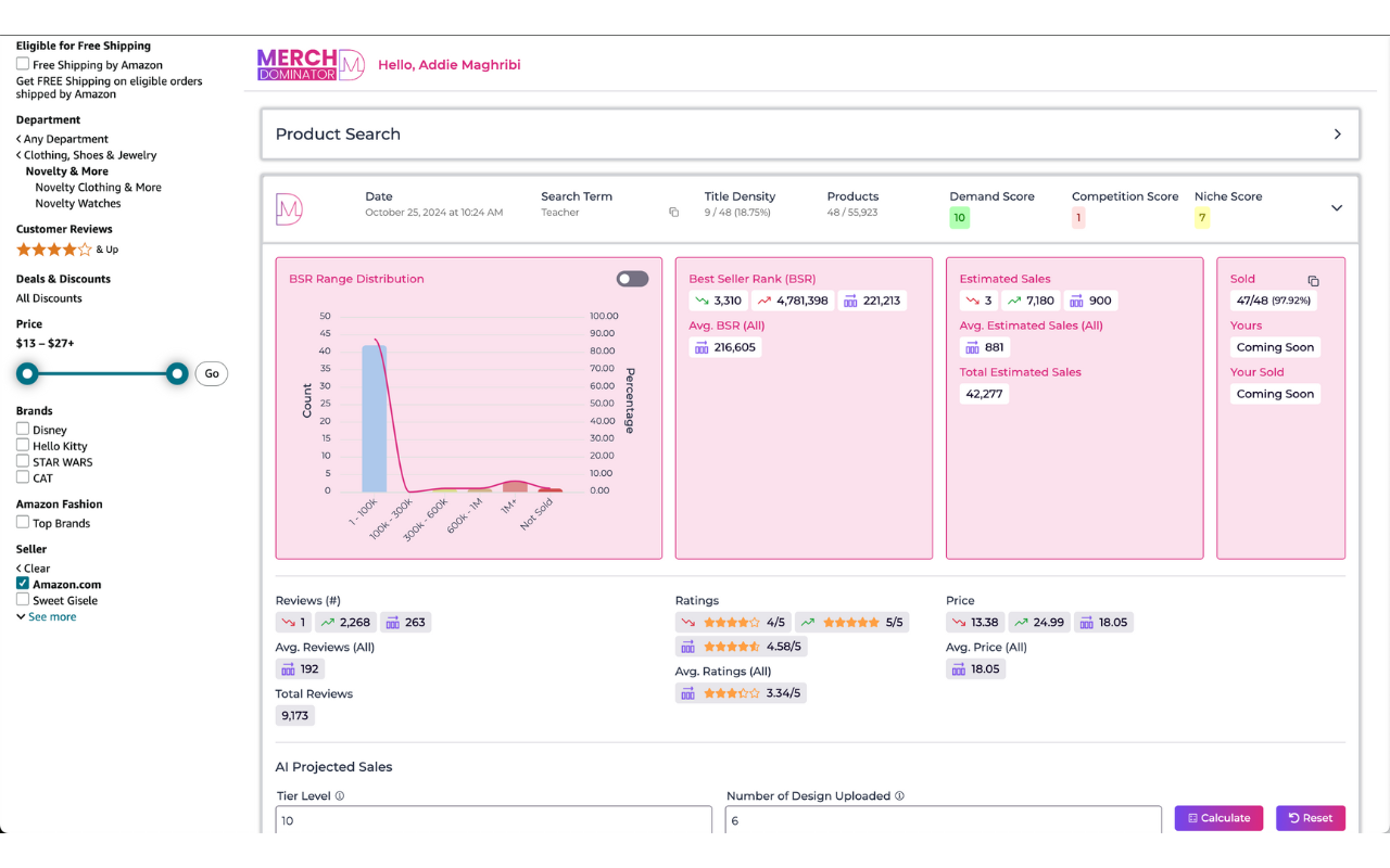 Merch Dominator For Merch By Amazon & KDP - 截图 2