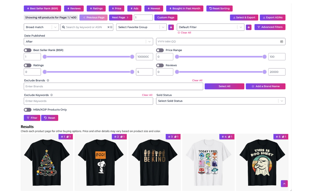 Merch Dominator For Merch By Amazon & KDP - 截图 3