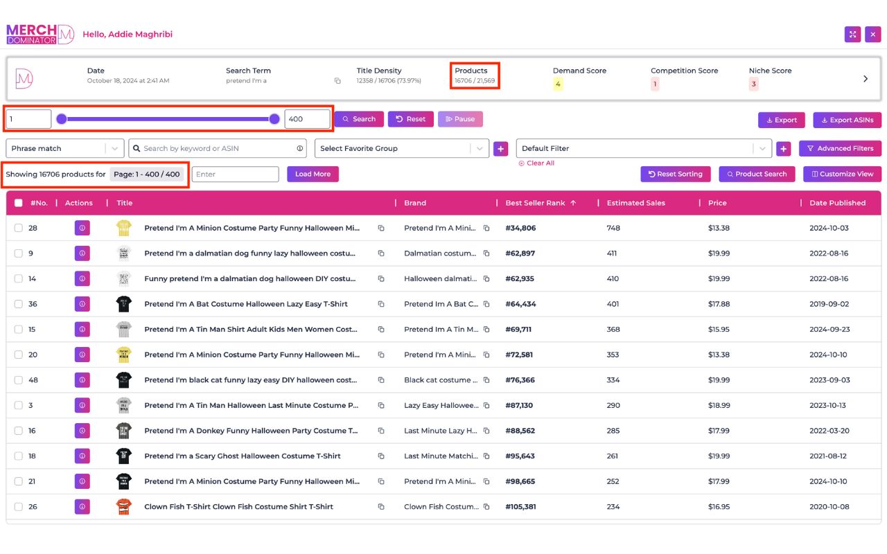 Merch Dominator For Merch By Amazon & KDP - 截图 4
