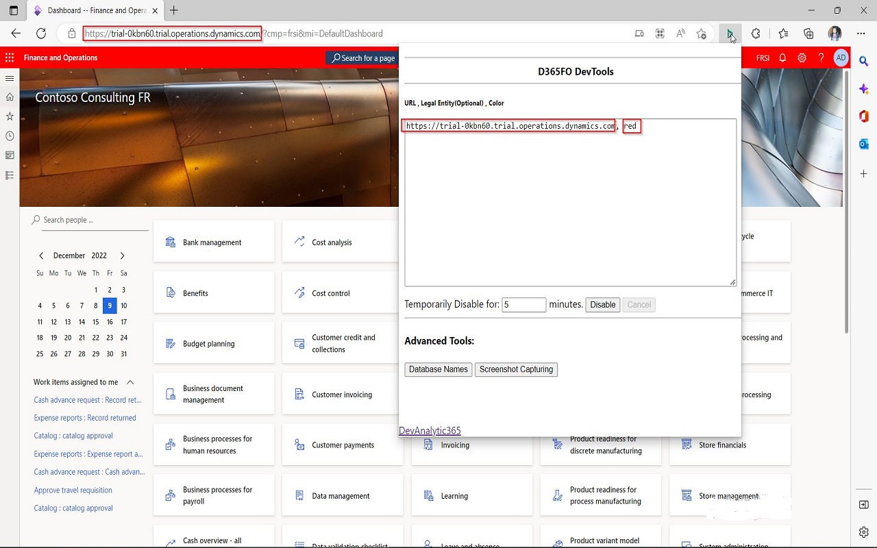 DevTools for D365F&O - 截图 2