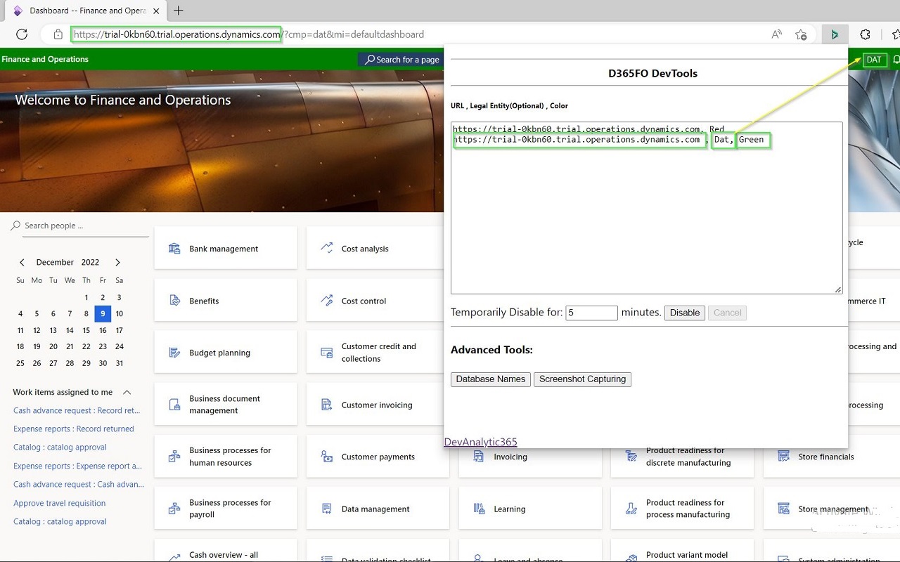 DevTools for D365F&O - 截图 4