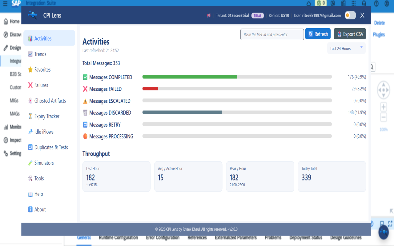 CPI Lens: SAP Integration Suite Inspector - 截图 4